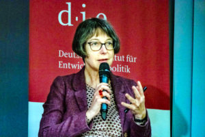 Photo: Imme Scholz at “drought challenges and drought solutions” on 22 January 2020.
