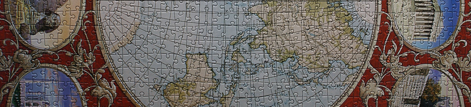 Photo: Worldmap as a puzzle