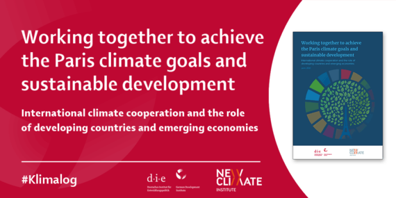 Publication Card: Working together to achieve the Paris climate goals and sustainable development: international climate cooperation and the role of developing countries and emerging economies